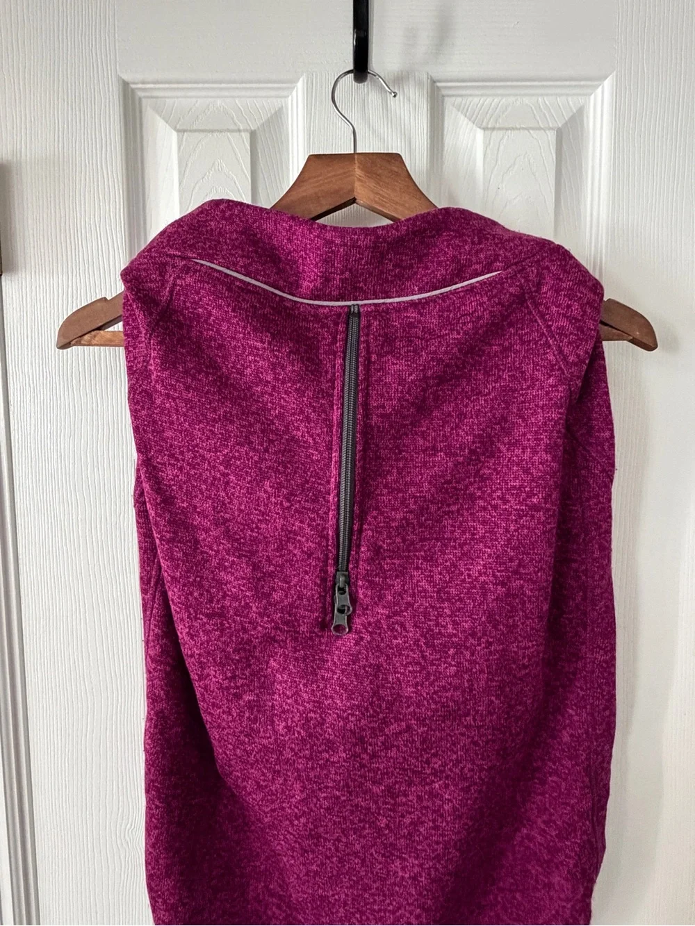 Kurgo XL Plum Fleece Dog Jacket Reflective Zip Back Winter Coat